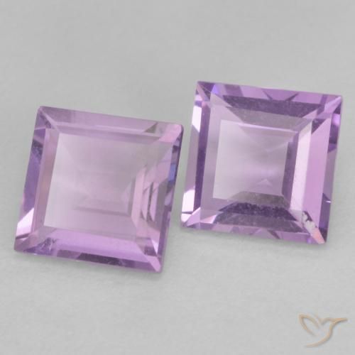 Shop natural 0.94ct 薄いピンクがかった紫 アメジスト gems, 四角形, from ブラジル at GemSelect. In stock, global shipping!