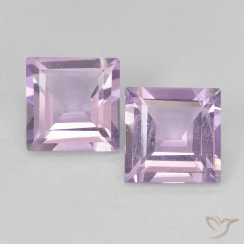 Shop natural 1.05ct 薄いピンクがかった紫 アメジスト gems, 四角形, from ブラジル at GemSelect. In stock, global shipping!
