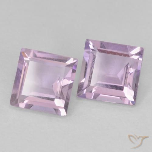 Shop natural 1.05ct 薄いピンクがかった紫 アメジスト gems, 四角形, from ブラジル at GemSelect. In stock, global shipping!