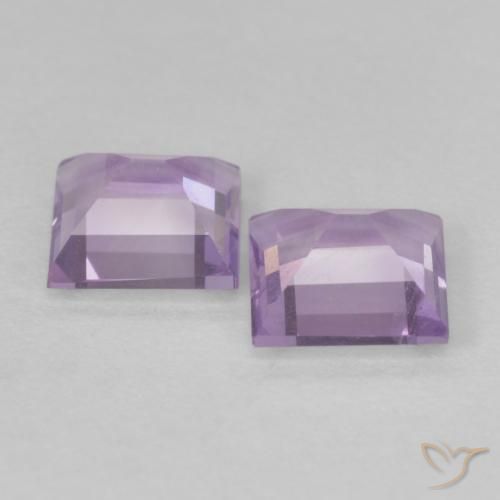 Shop natural 1.05ct 薄いピンクがかった紫 アメジスト gems, 四角形, from ブラジル at GemSelect. In stock, global shipping!
