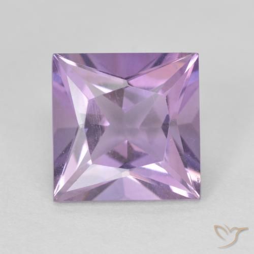 2.09ct 天然 ミディアムピンクバイオレット アメジスト, 四角形, VVS-VS