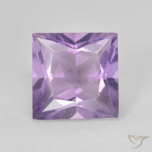 2.29ct 天然 ミディアムピンクバイオレット アメジスト, 四角形, VVS-VS