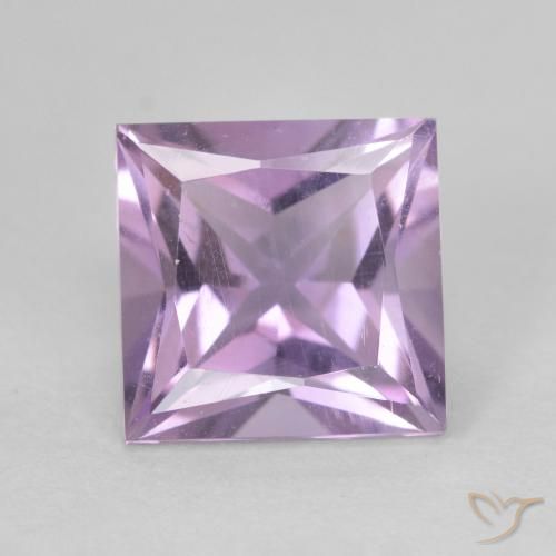 2.27ct 天然 ミディアムピンクバイオレット アメジスト, 四角形, VVS-VS