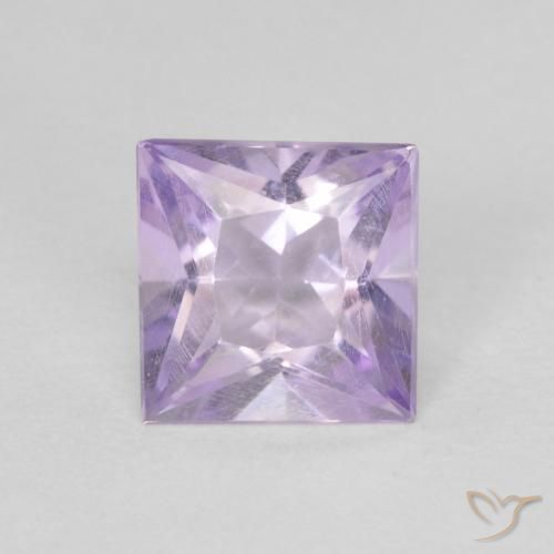 0.79ct 天然 ライトバイオレット アメジスト, 四角形, VVS-VS