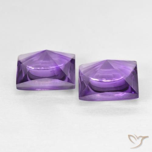 Shop natural 4.38ct Medium Light-Violet アメジスト gems, 四角形, from ブラジル at GemSelect. In stock, global shipping!