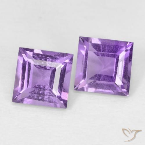 Shop natural 0.87ct Medium Dark-Violet アメジスト gems, 四角形, from ブラジル at GemSelect. In stock, global shipping!
