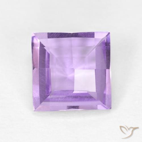 1.42ct 天然 ミディアムバイオレット アメジスト, 四角形, SI