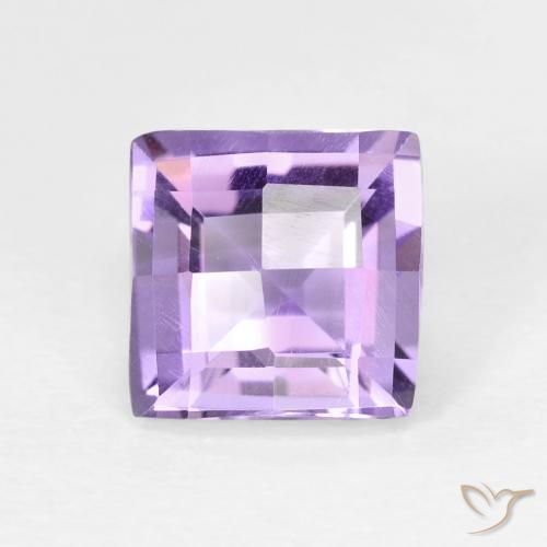 1.66ct 天然 ミディアムバイオレット アメジスト, 四角形, VVS