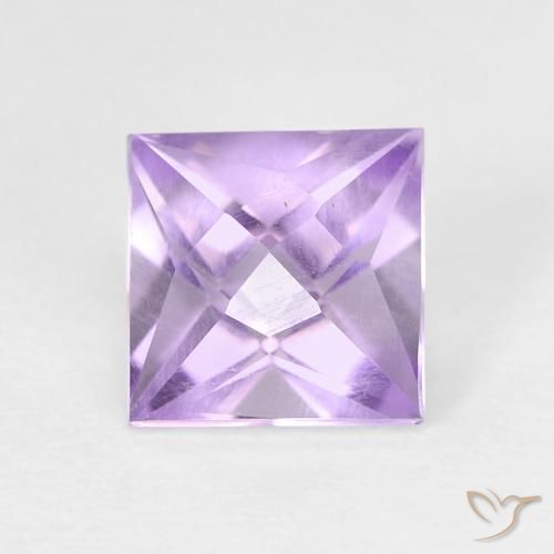 1.18ct 天然 ミディアムバイオレット アメジスト, 四角形, VVS