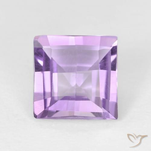 1.42ct 天然 ミディアムバイオレット アメジスト, 四角形, VVS-VS