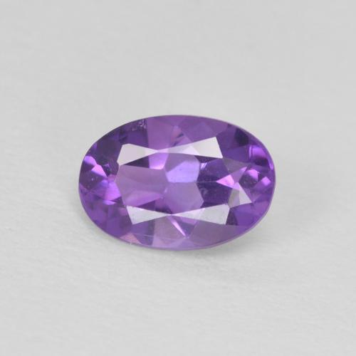 0.43ct 天然 Medium Light-Violet アメジスト, 楕円形, VS