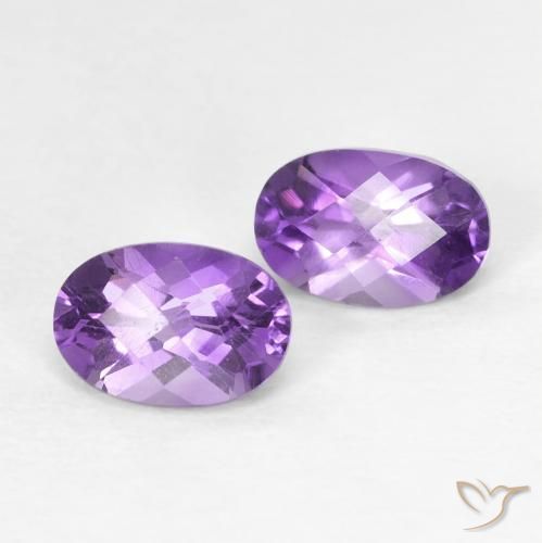 Shop natural 0.90ct パープルがかったバイオレット アメジスト gems, 楕円形, from ブラジル at GemSelect. In stock, global shipping!