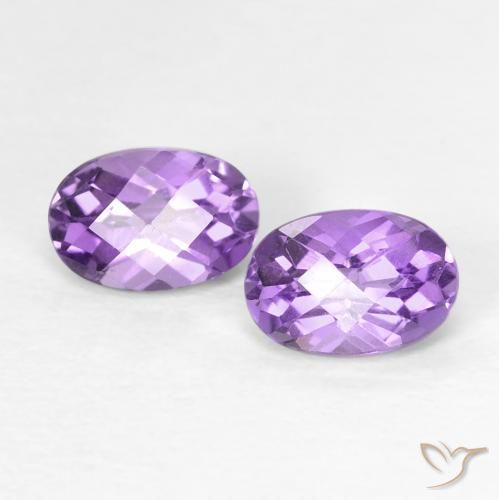 Shop natural 0.91ct アイリスバイオレット アメジスト gems, 楕円形, from ブラジル at GemSelect. In stock, global shipping!