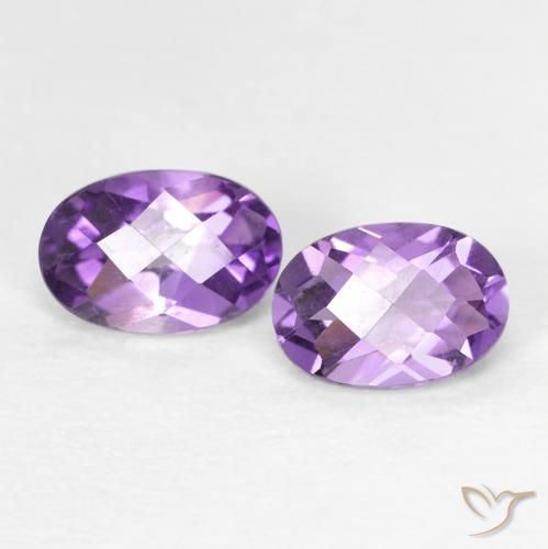 Shop natural 0.88ct ミディアムパープルがかったバイオレット アメジスト gems, 楕円形, from ブラジル at GemSelect. In stock, global shipping!