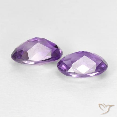 Shop natural 0.88ct ミディアムパープルがかったバイオレット アメジスト gems, 楕円形, from ブラジル at GemSelect. In stock, global shipping!