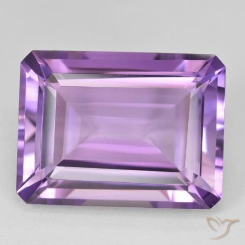 21.40ct 天然 Medium Light Purplish-Violet アメジスト, エメラルドカット, VVS