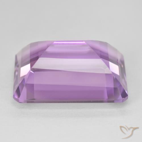 21.40カラットの天然Medium Light Purplish-Violetアメジスト、八角形 / エメラルドカット、VVS