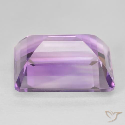 22.77カラットの天然Medium Light Purplish-Violetアメジスト、八角形 / エメラルドカット、VVS
