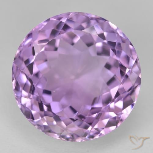 16.90ct 天然 ミディアムバイオレット アメジスト, ラウンド, VVS-VS