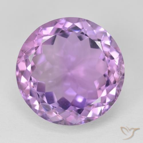 14.19ct 天然 ピンクがかったバイオレット アメジスト, ラウンド, VS