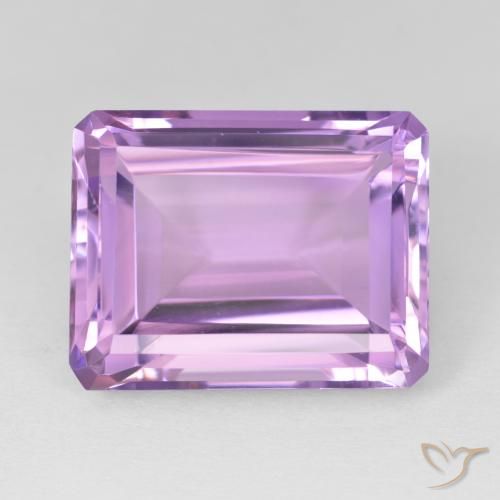 19.79ct 天然 ピンクがかったバイオレット アメジスト, エメラルドカット, VVS-VS