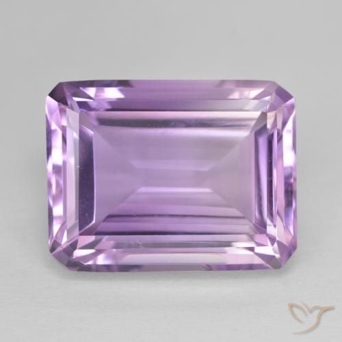18.72ct 天然 ピンクがかったバイオレット アメジスト, エメラルドカット, VVS-VS