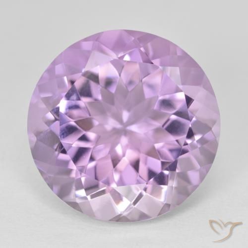 12.84ct 天然 ピンクがかったバイオレット アメジスト, ラウンド, VVS