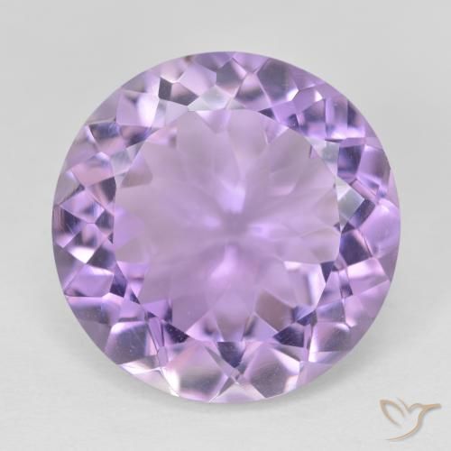 11.38ct 天然 ミディアムバイオレット アメジスト, ラウンド, VVS-VS