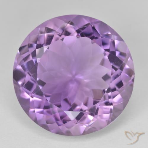 24.28ct 天然 パープルがかったバイオレット アメジスト, ラウンド, VVS