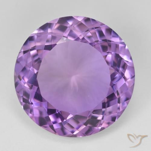 24.81ct 天然 ディープバイオレット アメジスト, ラウンド, VVS