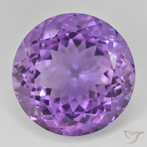 29.03ct 天然 ディープバイオレット アメジスト, ラウンド, VVS