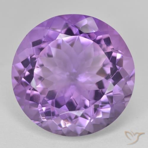 25.91ct 天然 ピンクがかったバイオレット アメジスト, ラウンド, VVS