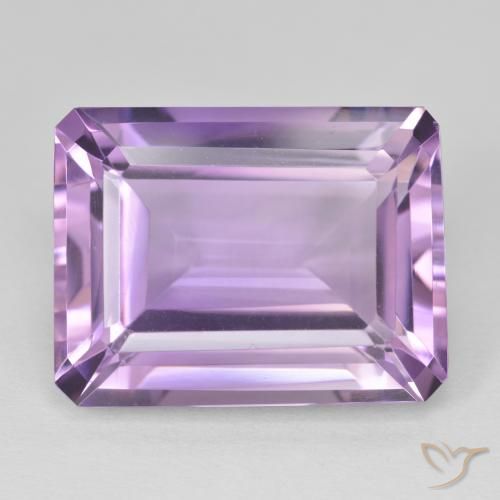 21.61ct 天然 アイリスバイオレット アメジスト, エメラルドカット, VVS