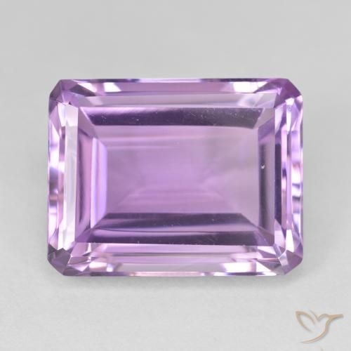 19.78ct 天然 ピンクがかったバイオレット アメジスト, エメラルドカット, VVS-VS