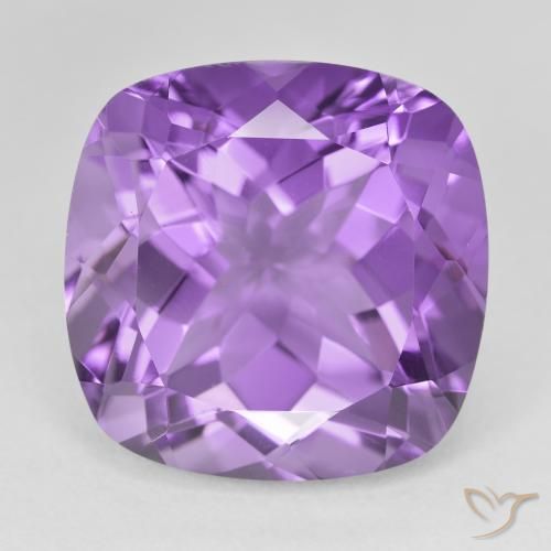 22.37ct 天然 濃いアイリスバイオレット アメジスト, クッション, VVS-VS