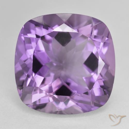 22.72ct 天然 ミディアムバイオレット アメジスト, クッション, VVS