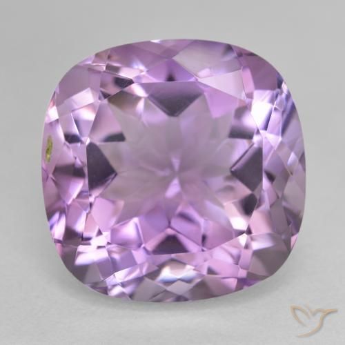 13.55ct 天然 ミディアムバイオレット アメジスト, クッション, VVS