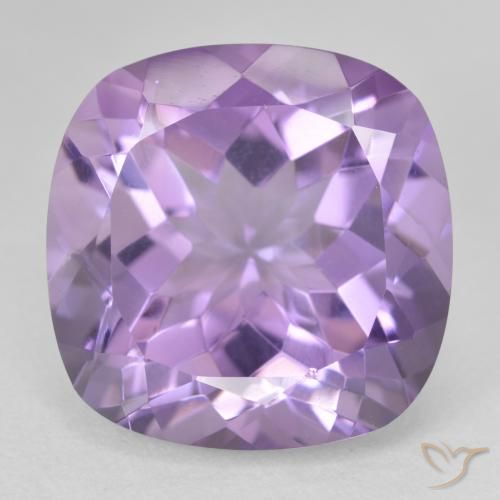 16.45ct 天然 ミディアムバイオレット アメジスト, クッション, VVS