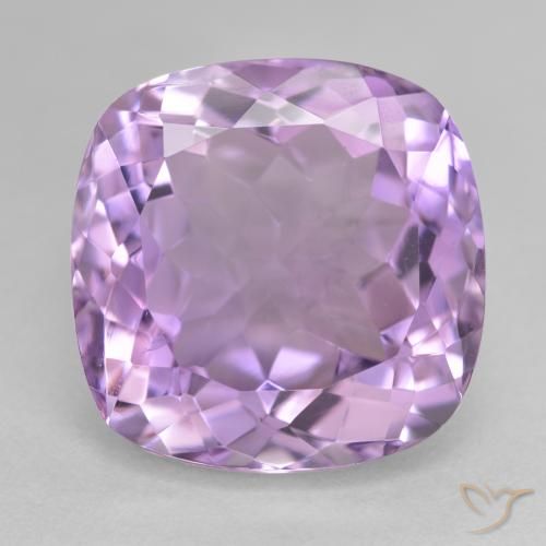 14.24ct 天然 ピンクがかったバイオレット アメジスト, クッション, VVS