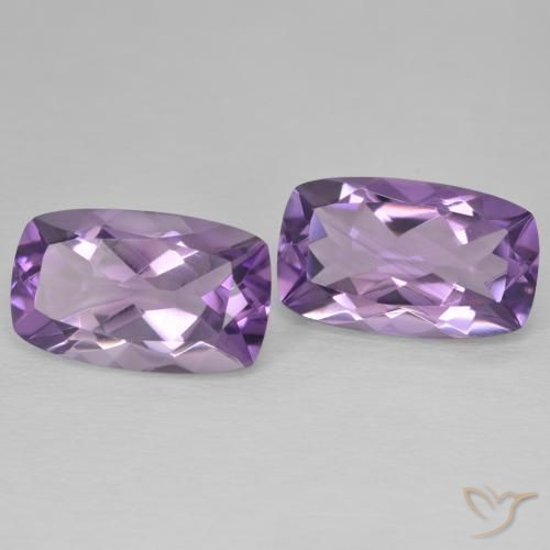 Shop natural 11.98ct Medium Light Purplish-Violet アメジスト gems, クッション, from ブラジル at GemSelect. In stock, global shipping!