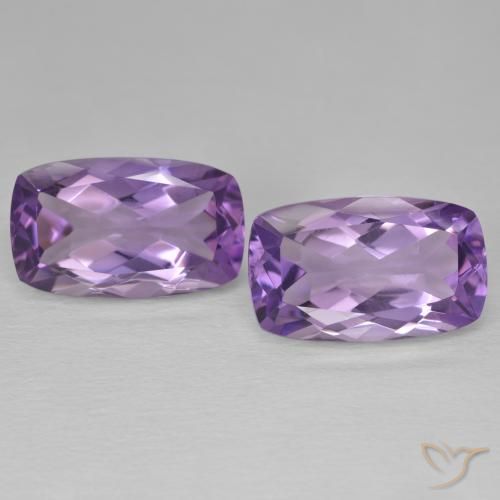 12.80ctw 天然 Medium Light Purplish-Violet アメジスト, クッション, VVS