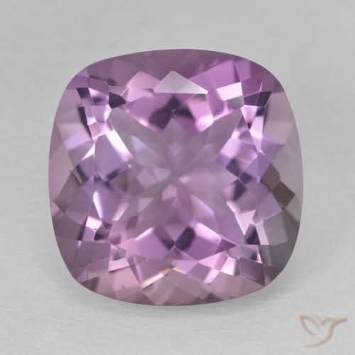 12.41ct 天然 ピンクがかったバイオレット アメジスト, クッション, VVS