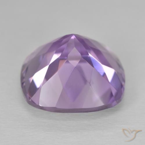 12.54カラットの天然Medium Light Purplish-Violetアメジスト、クッション、VVS-VS