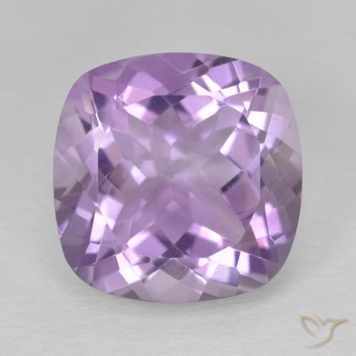11.54ct 天然 ミディアムバイオレット アメジスト, クッション, VVS