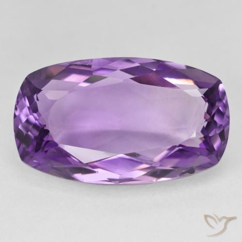 19.68ct 天然 濃い紫 アメジスト, クッション, VVS-VS