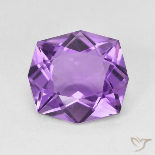 4.33ct 天然 ミディアムパープルがかったバイオレット アメジスト, ファンシー, VVS-VS