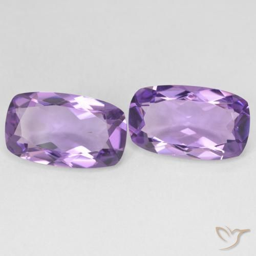 Shop natural 10.04ct Medium Light Purplish-Violet アメジスト gems, クッション, from ブラジル at GemSelect. In stock, global shipping!