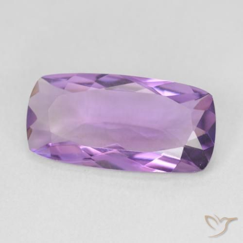 5.82カラットの天然Medium Light Purplish-Violetアメジスト、クッション、VS