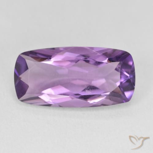 6.55ct 天然 パープルがかったバイオレット アメジスト, クッション, VVS-VS