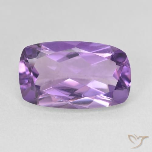 5.78ct 天然 ピンクがかったバイオレット アメジスト, クッション, VVS-VS